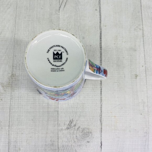 1981 The Postcard Factory I LOVE SEATTLE I LOVE SPACE NOODLE Graphic Mug Cup - Picture 5 of 12